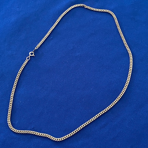 Agem I Sterling Silver Curb Neck Chain 18" - Picture 11 of 16